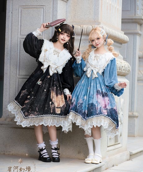 Bramble Rose / Galaxy Fantasy ロリィタ ワンピース full set [LO910]
