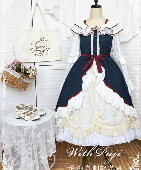 with PUJI  白雪姫OP ロリィタ  ドレス[LO497]
