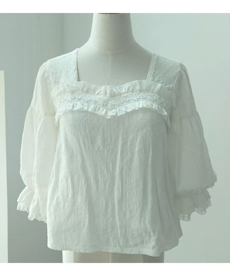 有一只小鳥 / 薔薇茶2.0 七分袖ブラウス [LO748]