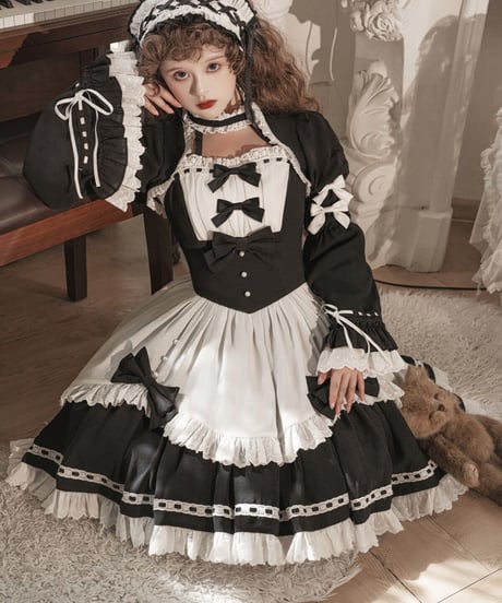 Moonlight Storage / コーヒーメイド メイド服 セット[LO790]