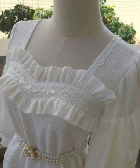 有一只小鳥 / 薔薇茶2.0 七分袖ブラウス [LO748]