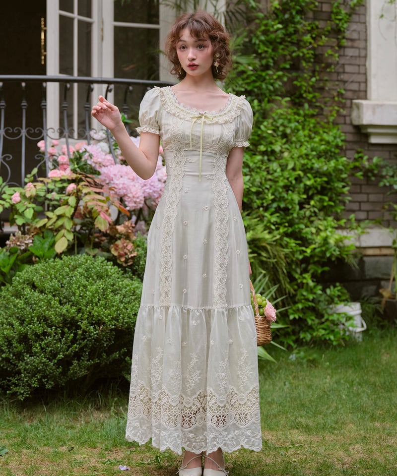 LaceMade / 緑のぶどう プリンセススタイル 刺繍レースクラシカル 