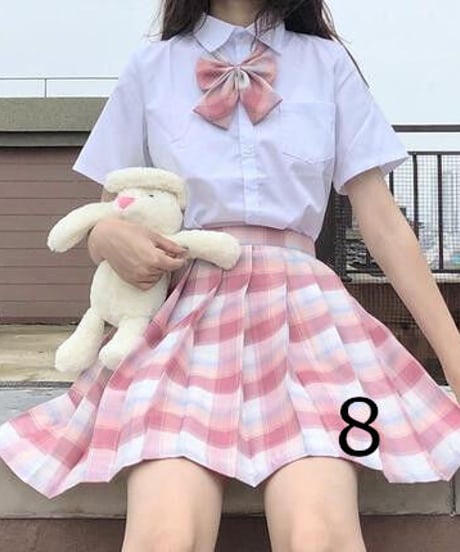 JK制服 スカート リボン セット  [SK83]