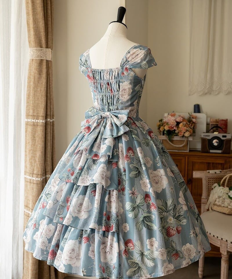 TADO 今期新作 花柄ワンピース フローラルチュールドレス】 Little s.t. by s.t.closet 春 夏