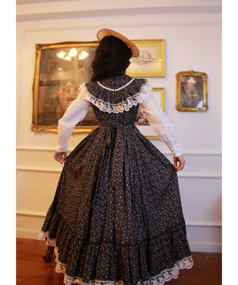 Wizard of Oz / 繁花集 小花柄レースロングワンピース [LO1509] | Ro