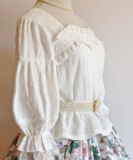 有一只小鳥 / 薔薇茶2.0 七分袖ブラウス [LO748]