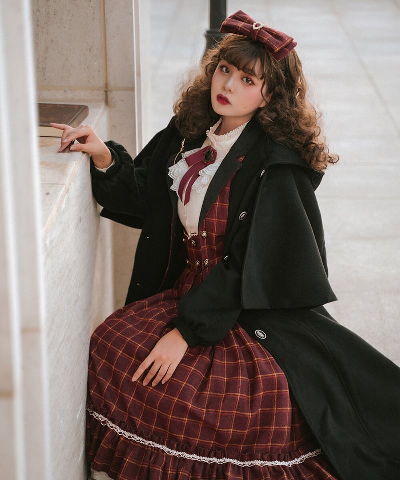 Miss Point / 薔薇人形 ロリィタドレス マント、フード付きロング