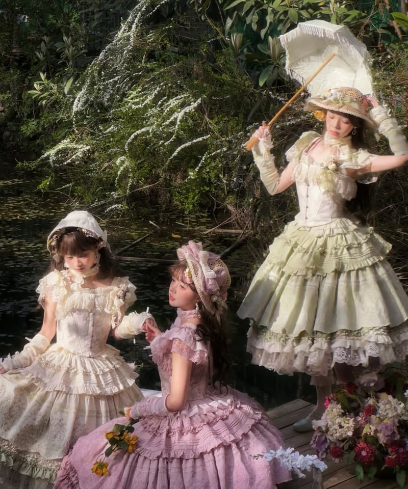 ZJStory 十四行詩 クラシック ロリィタドレス ブラウス+コルセット+ ZJStory 十四行詩 クラシック ロリィタドレス ブラウス+コルセット+