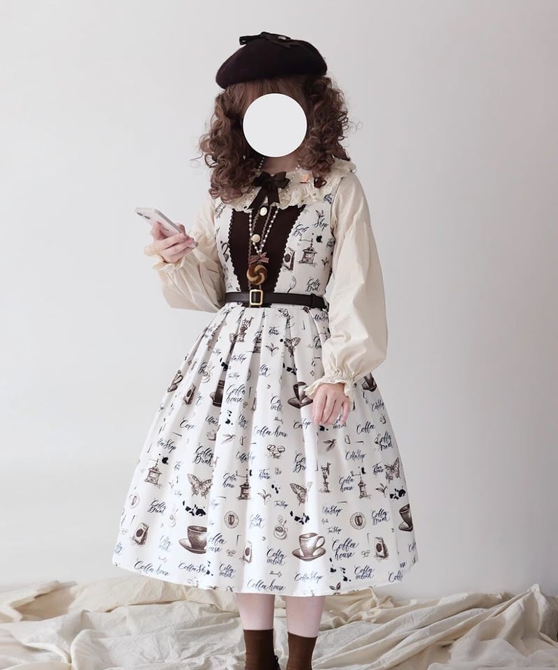 Miss Cube キャラメルラテ ロリィタドレス [LO891] | Roses on th 