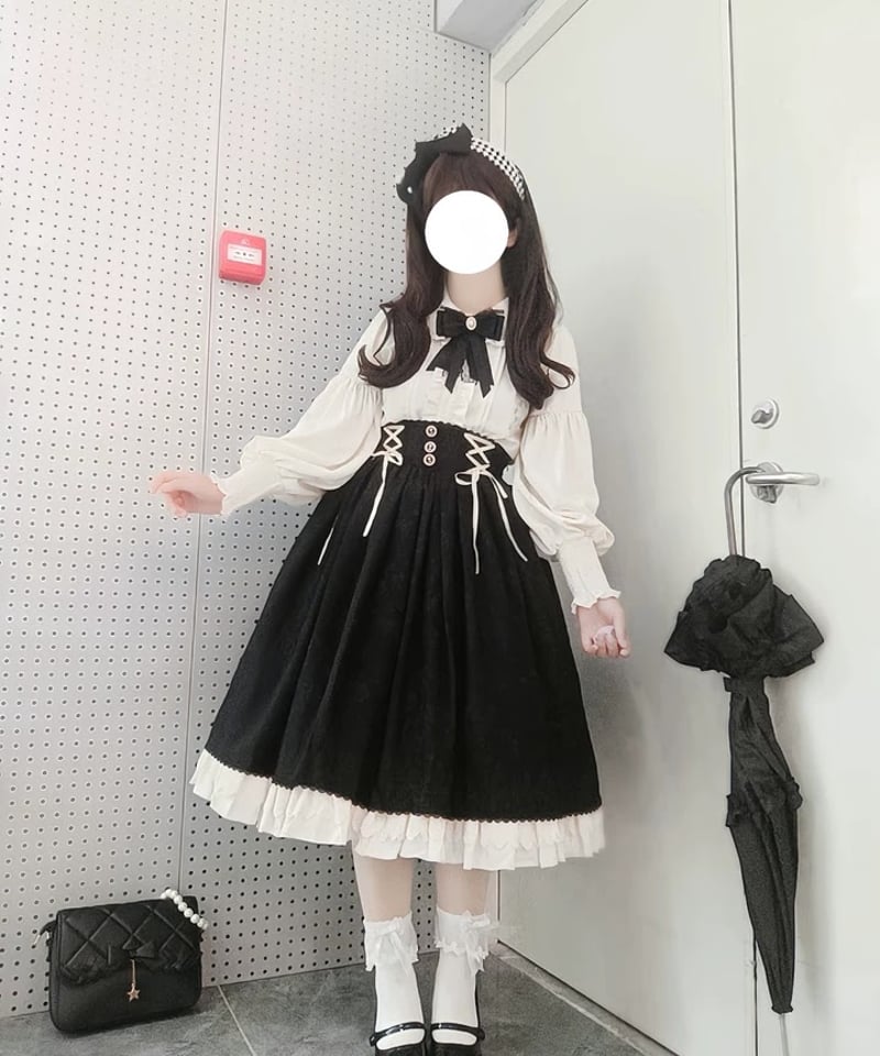 Lolita 諦夢焚世 / 薔薇の心 ロリィタスカート、ブラウス [LO1247  