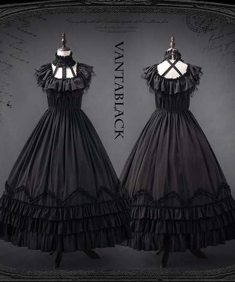 VantablackStudio / イブ ホルターネック 2way ゴシックロングJSK [LO1273]