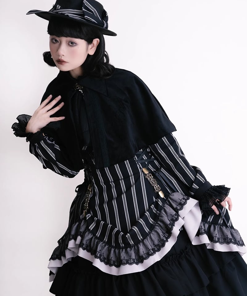 Miss Point / Point Manor クラシックロリィタ 白黒ストライプSP版 長