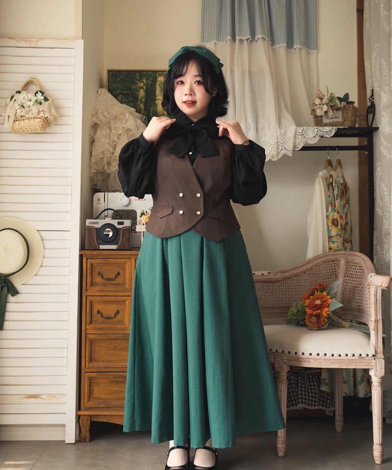 ロベルトカヴァリふわふわスカート ロジータ ROJITA ガーターベルト風チュールフレアスカート