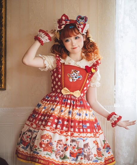 Miss Point / with kitty  フライングスリーブJSK [LO805]