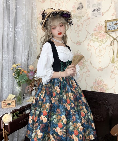 有一只小鳥 / 薔薇庄園 コルセット JSK [LO748]