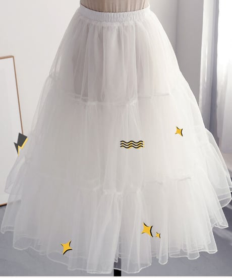 140㎝シャンパン　120㎝ピンクカラフル　ロングパニエ2つ 140㎝シャンパン120㎝ピンクカラフルロングパニエ2つ