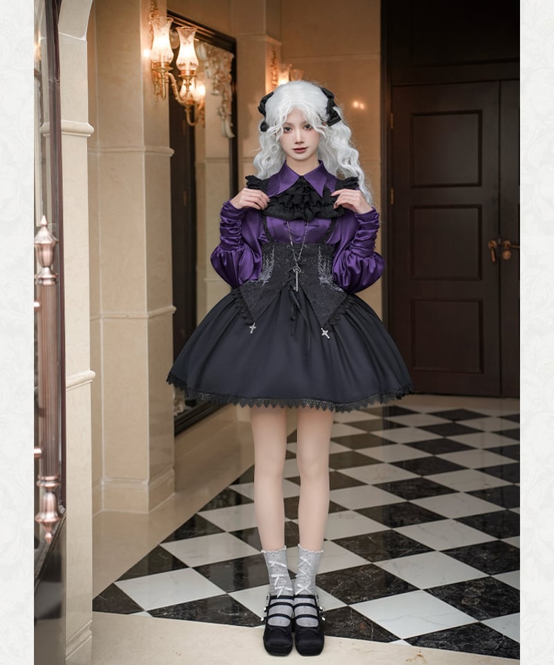 with PUJI / いばらの夜 ゴシック＆ロリィタドレス 双子ブラウス