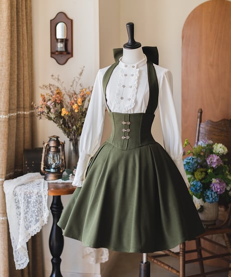 Forest Wardrobe 森林のキャロル ホルターネック コルセットスカート [LO1205]
