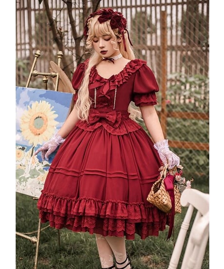 Dawn & Morning Dew 夜明けの歌 クラシックロリィタ ワンピース [LO412]