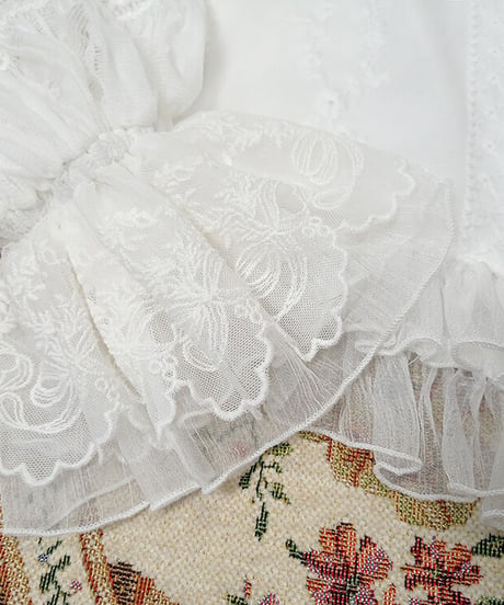 Miss Point 香りを求めて シフォン長袖ブラウス[LO585]