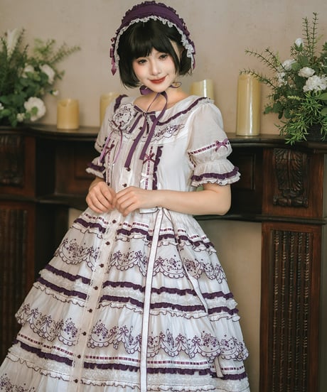 Miss Point 四季の果樹園 ロリィタドレス 華麗ティアードワンピース  [LO1611]