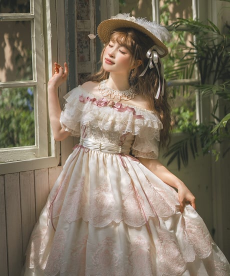 Angelic pretty ロリィタ 赤ボルドー系オーバーニーセット Angelic pretty ロリィタ 赤ボルドー系オーバーニーセット