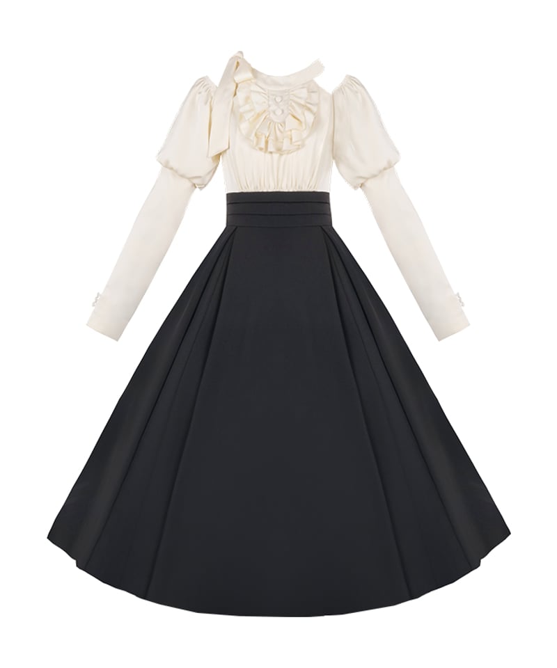 with PUJI / ローマの休日 ロリィタドレス ドッキングワンピース