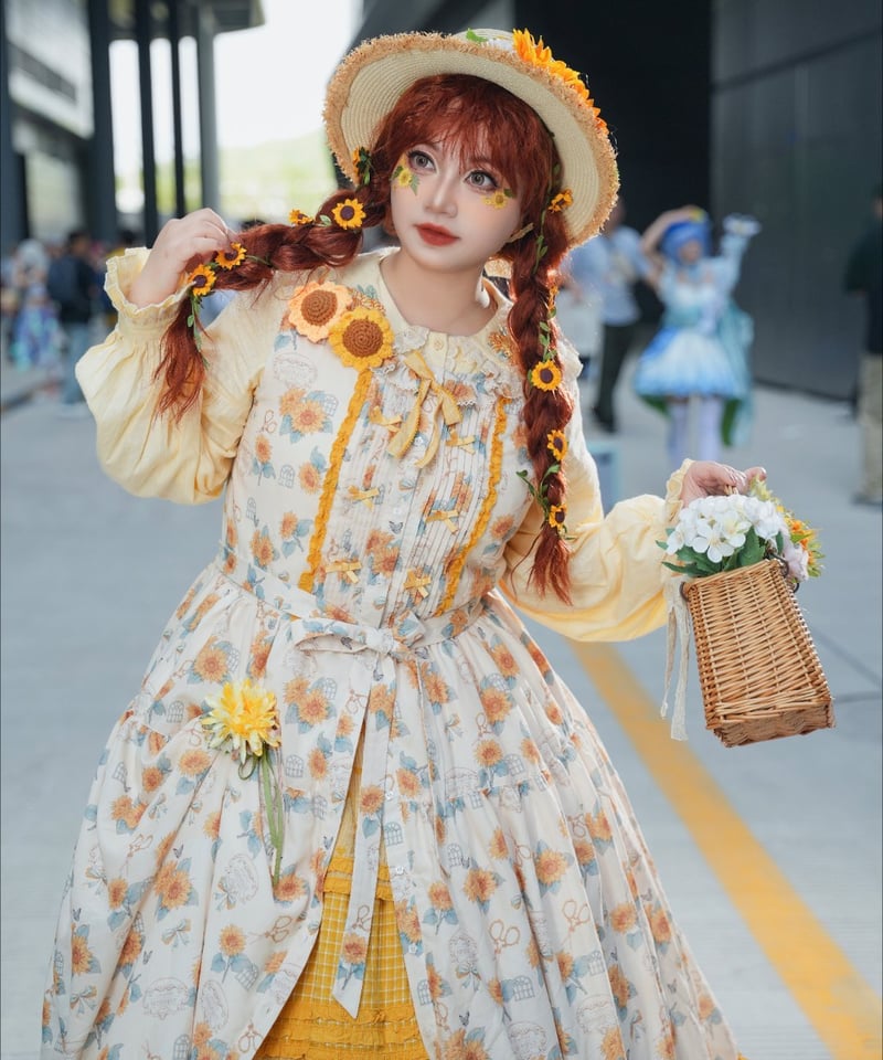 Miss Point 向日葵の庭園 ロリィタドレス 日常版（ST版）前あきJSK