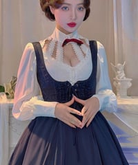 アラビアンナイトゴシック 白雪姫 ゴシック ロリィタドレス コルセットJSK＋ブラウス [LO714]