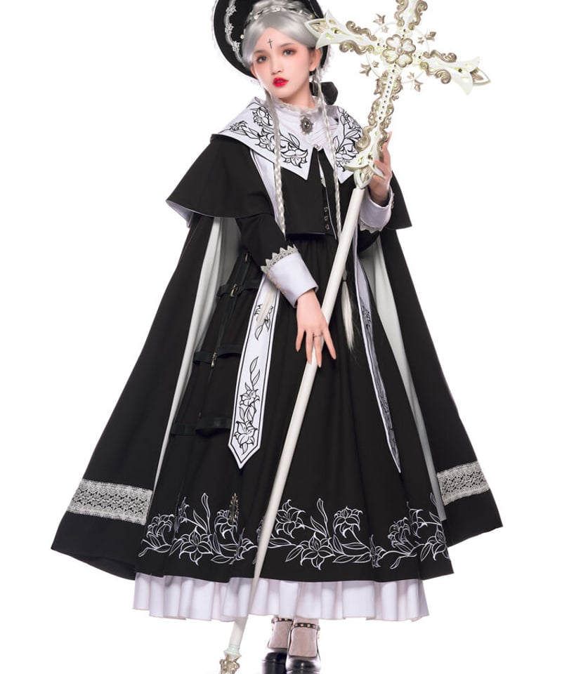 YUPBRO ロブニャ ブリティッシュスタイル ゴシックロリィタ ドレス