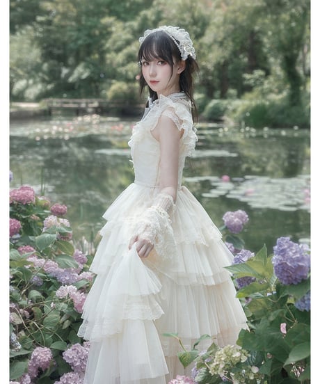 with PUJI / 象牙の塔 ロリィタドレス ワンピース、JSK  [LO1099]