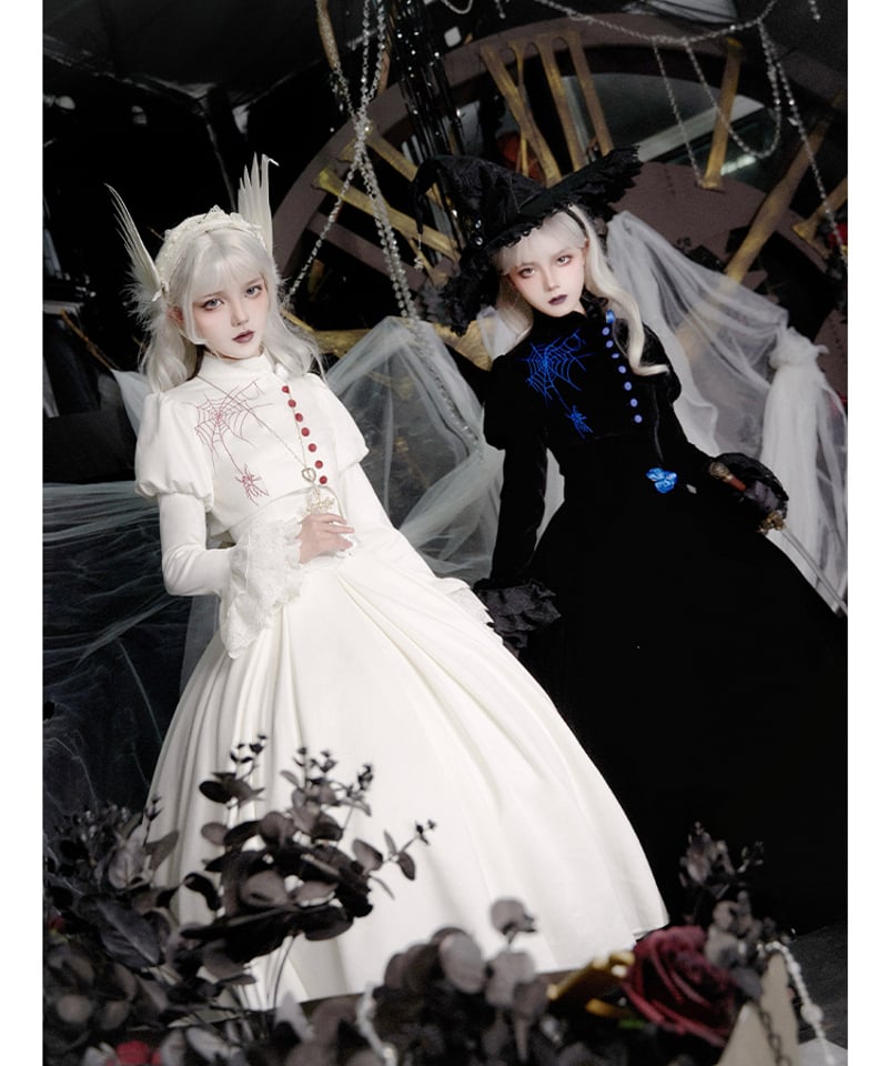 with PUJI / 奇夜の詩 ゴシック&ロリィタドレス コルセットJSK+ with PUJI / 奇夜の詩 ゴシック&ロリィタドレス コルセットJSK+