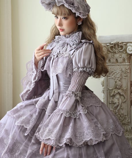 Vcastle / 瑠璃花宴 ロリィタドレス シフォン段々JSK [LO1181]