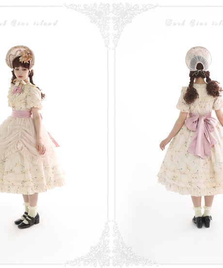 Dark Star Island 百合と山の風 クラシックロリィタドレス ワンピース セット [LO611]