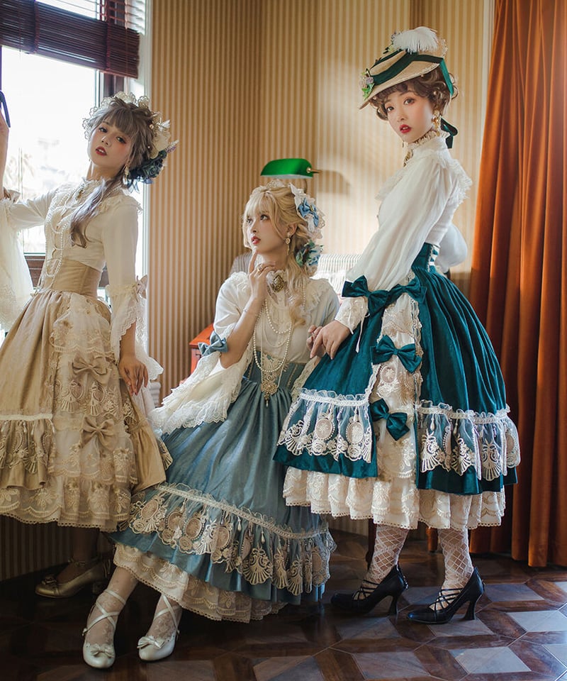 Miss Point エリザベス ハイウエストコルセットスカート [LO222] | Ros