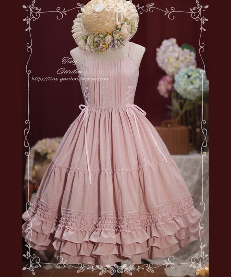 2点セット 小さな子猫の魔女さんジャンパースカート&ケープ 黒×ピンク