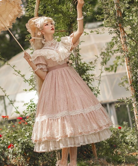 Miss Point 木香薔薇 1.0 レース/花柄 ロング ロリィタドレス ワンピース [LO281]