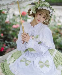 Lucy and  Lory / Pastoral roaming クラシック コットン ブラウス、ケープ [LO860]