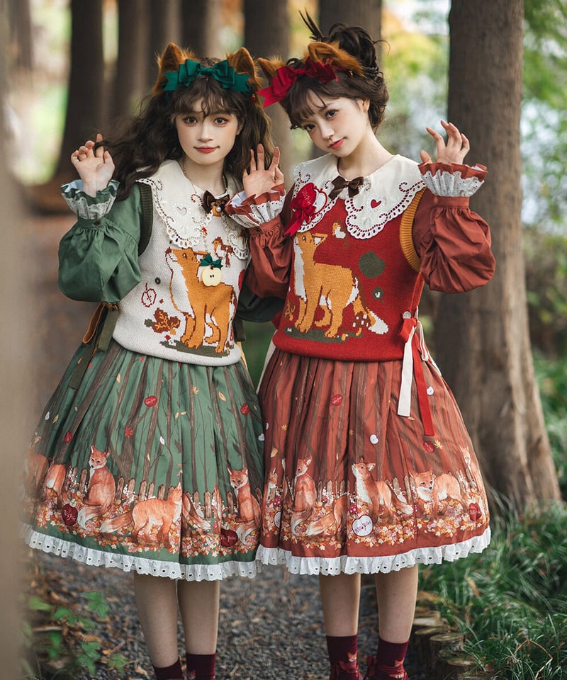 Miss Point 森のきつね ロリィタドレス ラージドールカラー Miss Point 森のきつね ロリィタドレス ラージドールカラー