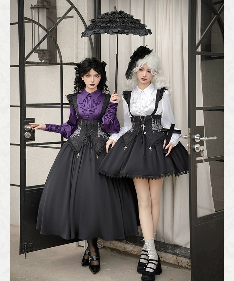 with PUJI / いばらの夜 ゴシック＆ロリィタドレス 双子ブラウス
