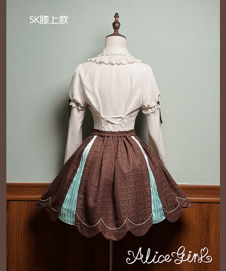 Alice Girl /  くまショコラビスケット ロリィタドレス JSK、SK、ブラウス、ジャケット⑥ [LO1525]