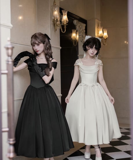 with PUJI / 最愛の告白 クラシック リトル・パーティードレス set [LO1573]