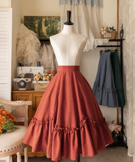Forest Wardrobe 森林のかご4.0 花びらフリルスカート [LO950]