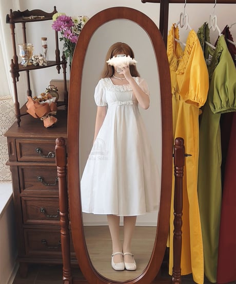Forest Wardrobe 朝の森林 コットンワンピース [LO1601]