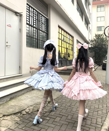 WF Lolita / Miss Flora   ロリィタドレス 綿 ブラウス＋スカートセット [LO973]