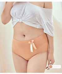 Moons Jones ビッグリボン＆レース ハイウエスト 抗菌パンティ XXL  [pt86]