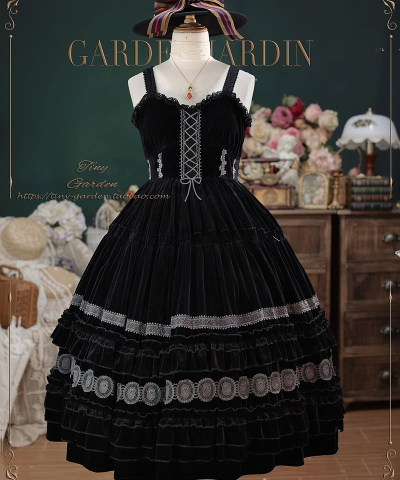 Tiny Garden / Dream Bouquet ベルベット JSK [LO575] |