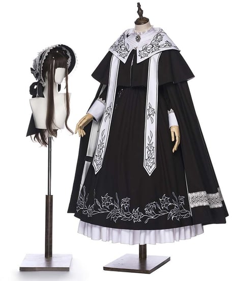 YUPBRO  ロブニャ ブリティッシュスタイル ゴシックロリィタ ドレス  ボンネット、ドレスハット [LO483]