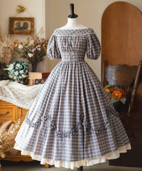 Forest Wardrobe 森林のピクニック ロングワンピース、ペチコート [LO1384]