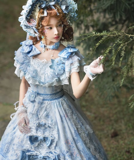 二匹の田園猫Lolita / Key to the Fairyland ロリィタドレス ワンピース  フルセット[LO493]